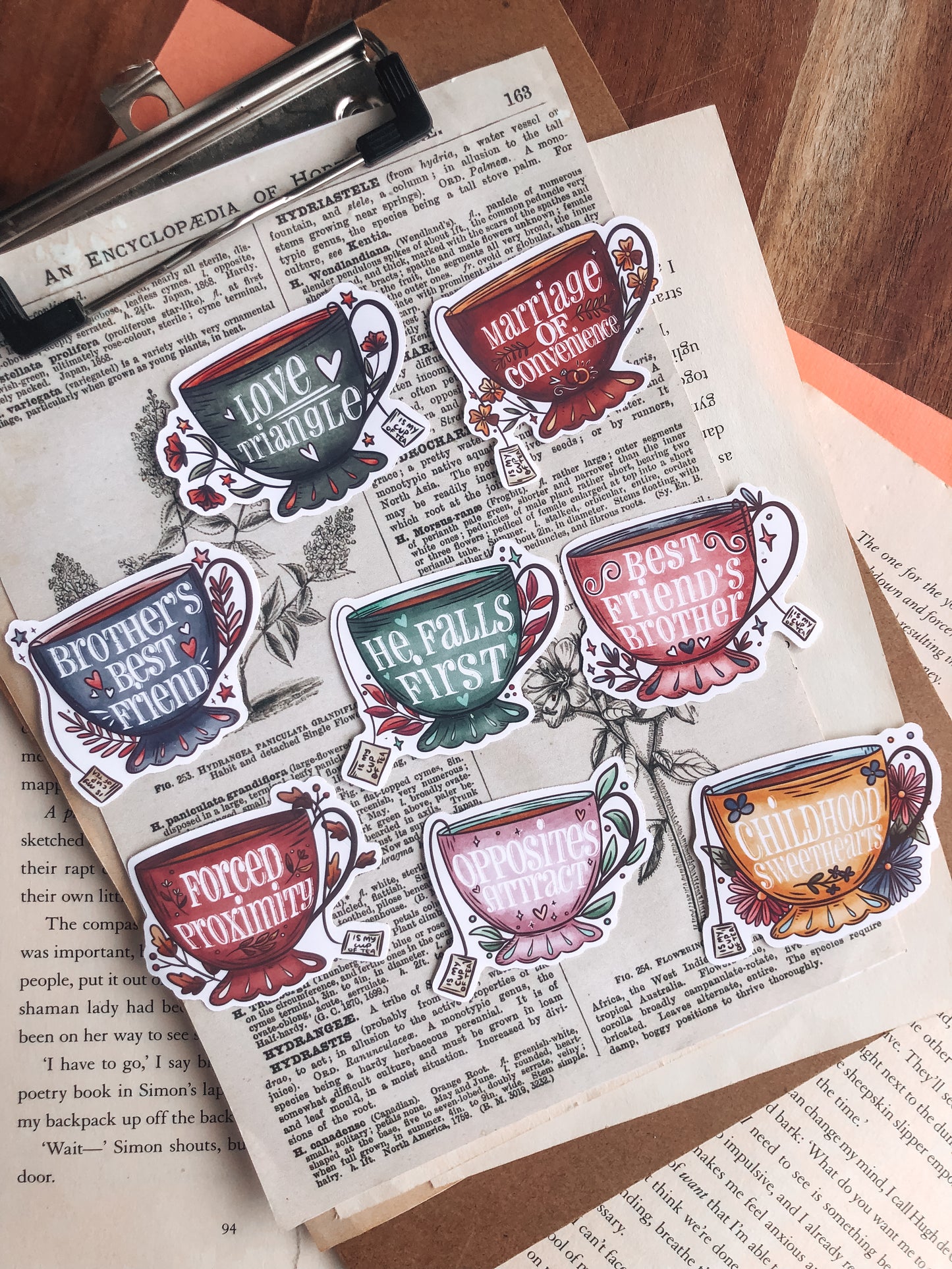 Cup of Tea Trope Collection: Volume Two - Vinyl Stickers