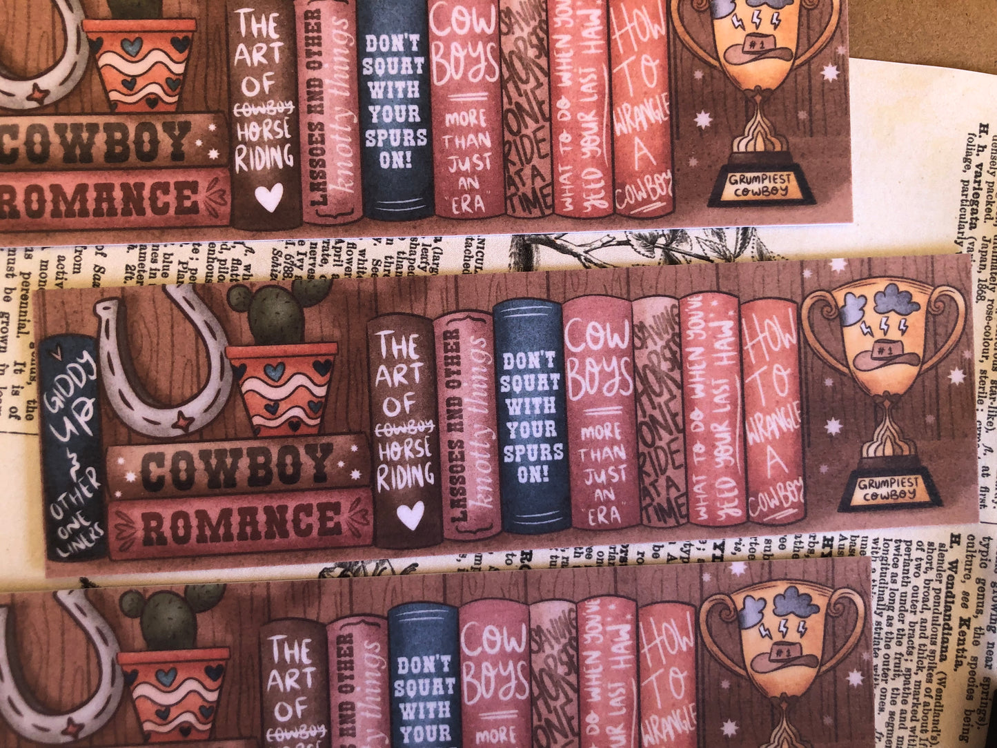 Cowboy Shelfie - Bookmark