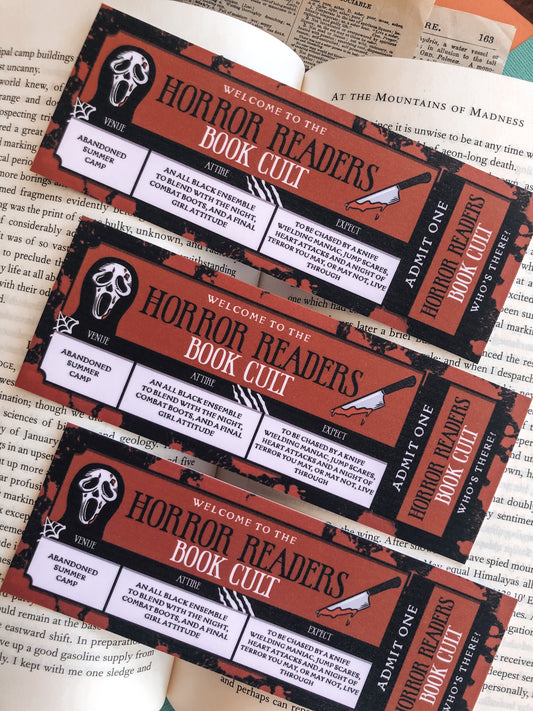 Horror Readers Book Cult - Bookmark