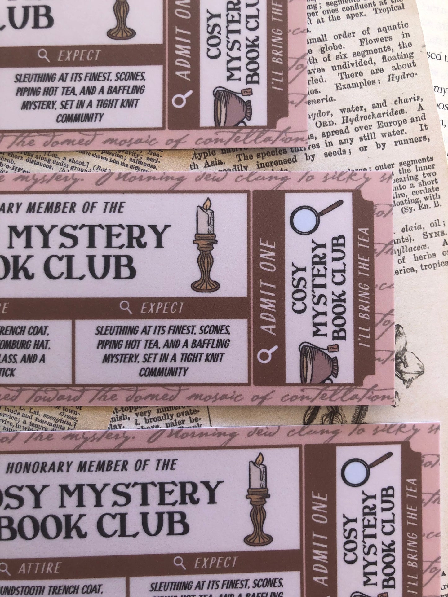 Cosy Mystery Book Club - Bookmark