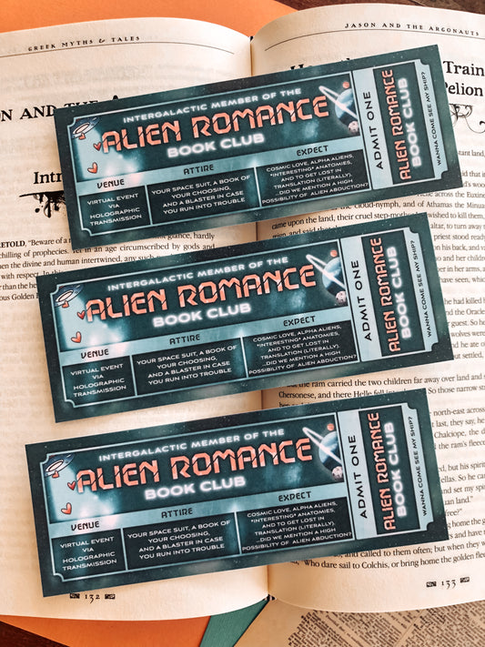 Alien Romance Book Club - Bookmark