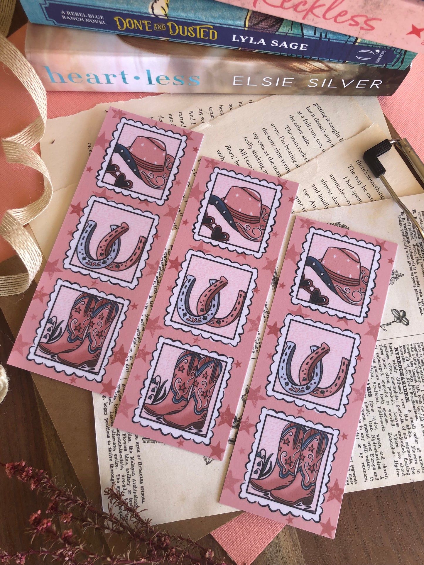 Cowboy Stamps - Bookmark