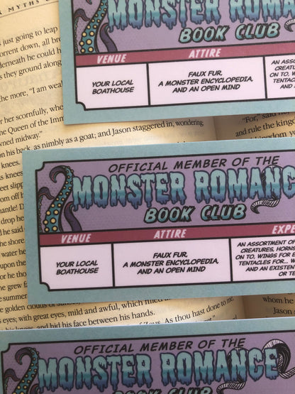 Monster Romance Book Club - Bookmark