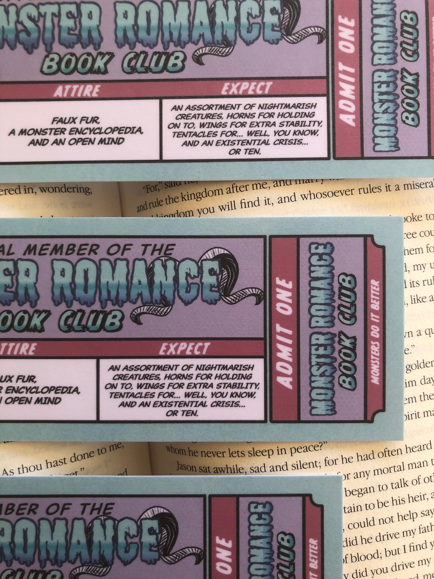 Monster Romance Book Club - Bookmark