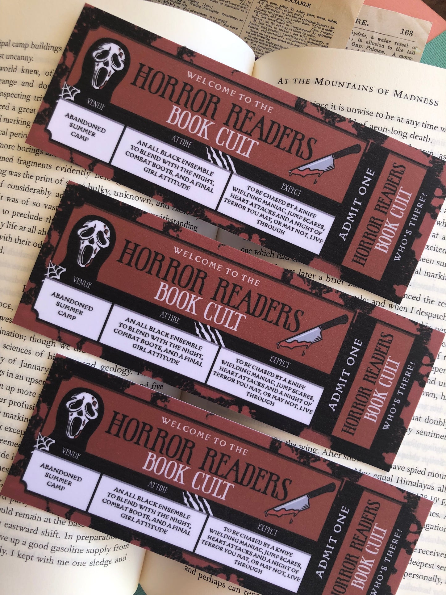 Horror Readers Book Cult - Bookmark