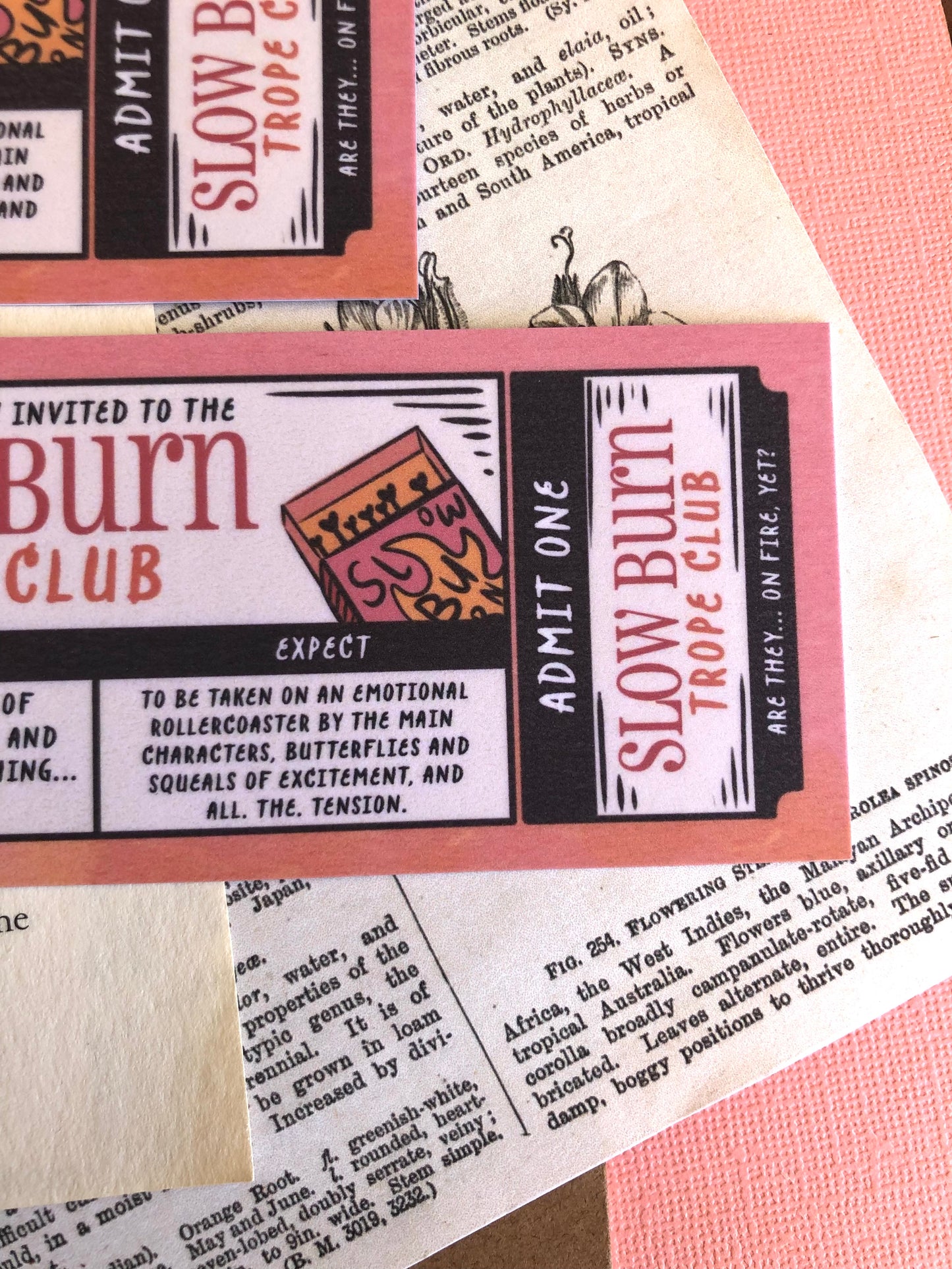 Slow Burn Trope Club - Bookmark