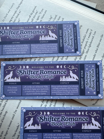 Shifter Romance Book Club - Bookmark