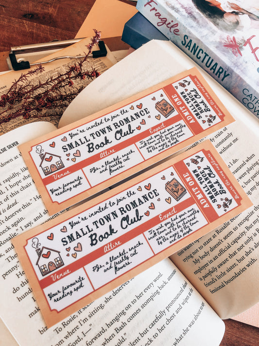 Small Town Romance Book Club - Bookmark