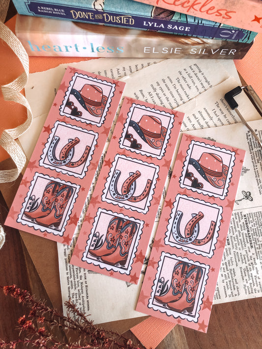 Cowboy Stamps - Bookmark