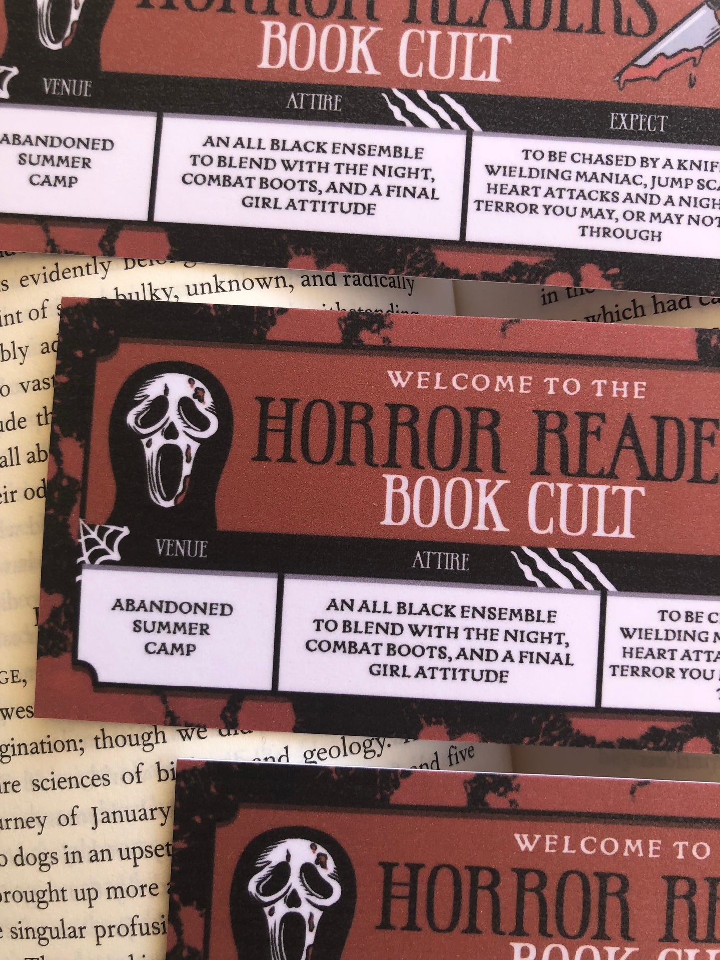 Horror Readers Book Cult - Bookmark