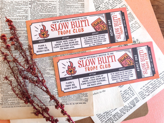 Slow Burn Trope Club - Bookmark