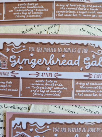 Gingerbread Gala - Bookmark