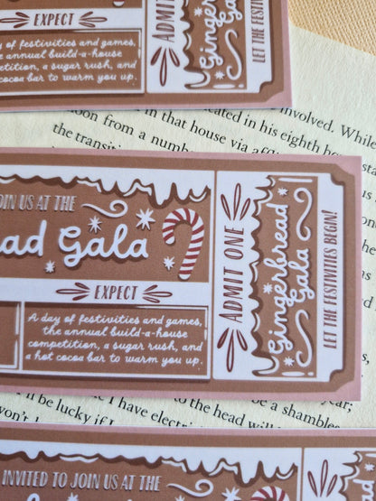 Gingerbread Gala - Bookmark