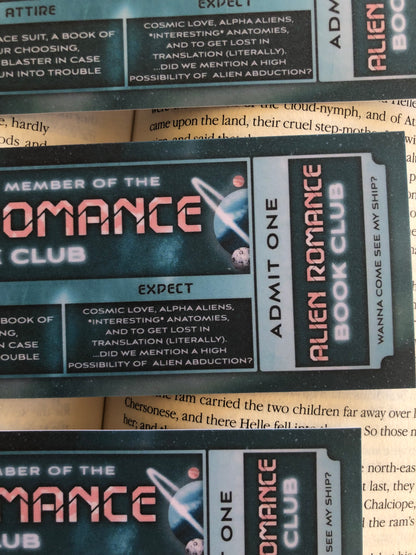 Alien Romance Book Club - Bookmark