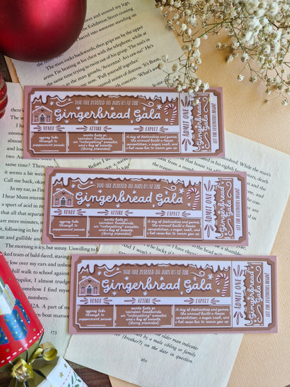 Gingerbread Gala - Bookmark