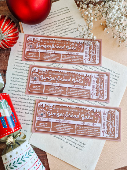 Gingerbread Gala - Bookmark