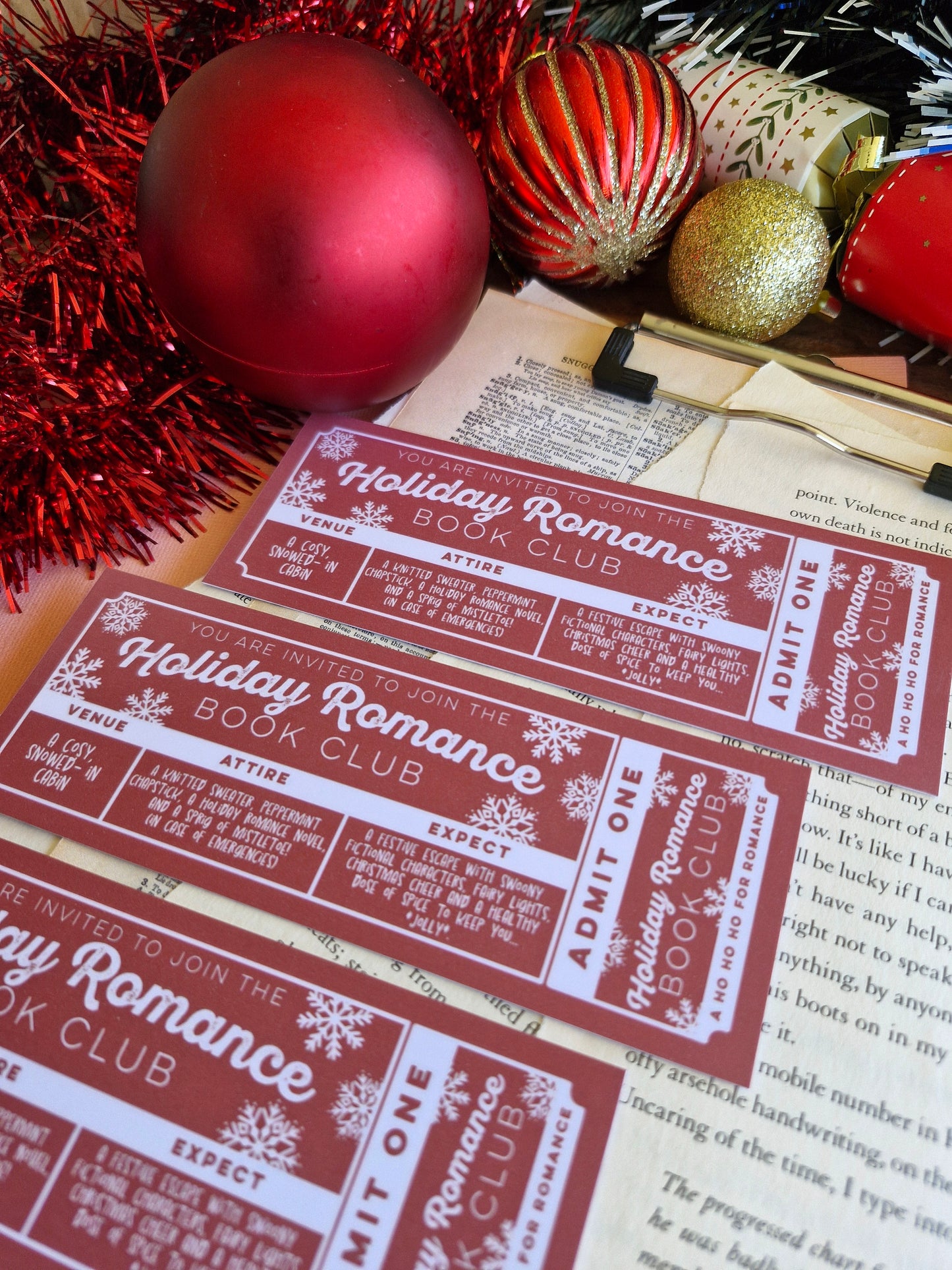 Holiday Romance Book Club - Bookmark