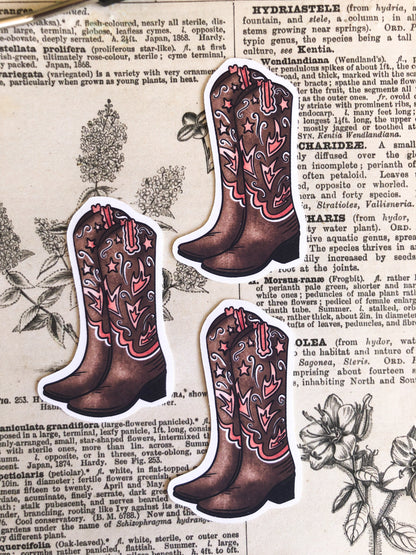 Cowboy Boots Collection - Vinyl Stickers