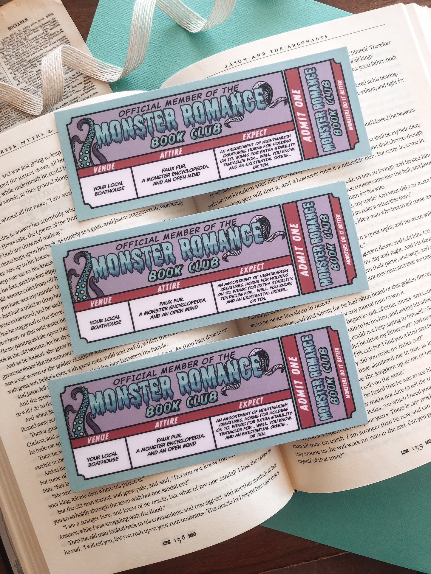 Monster Romance Book Club - Bookmark