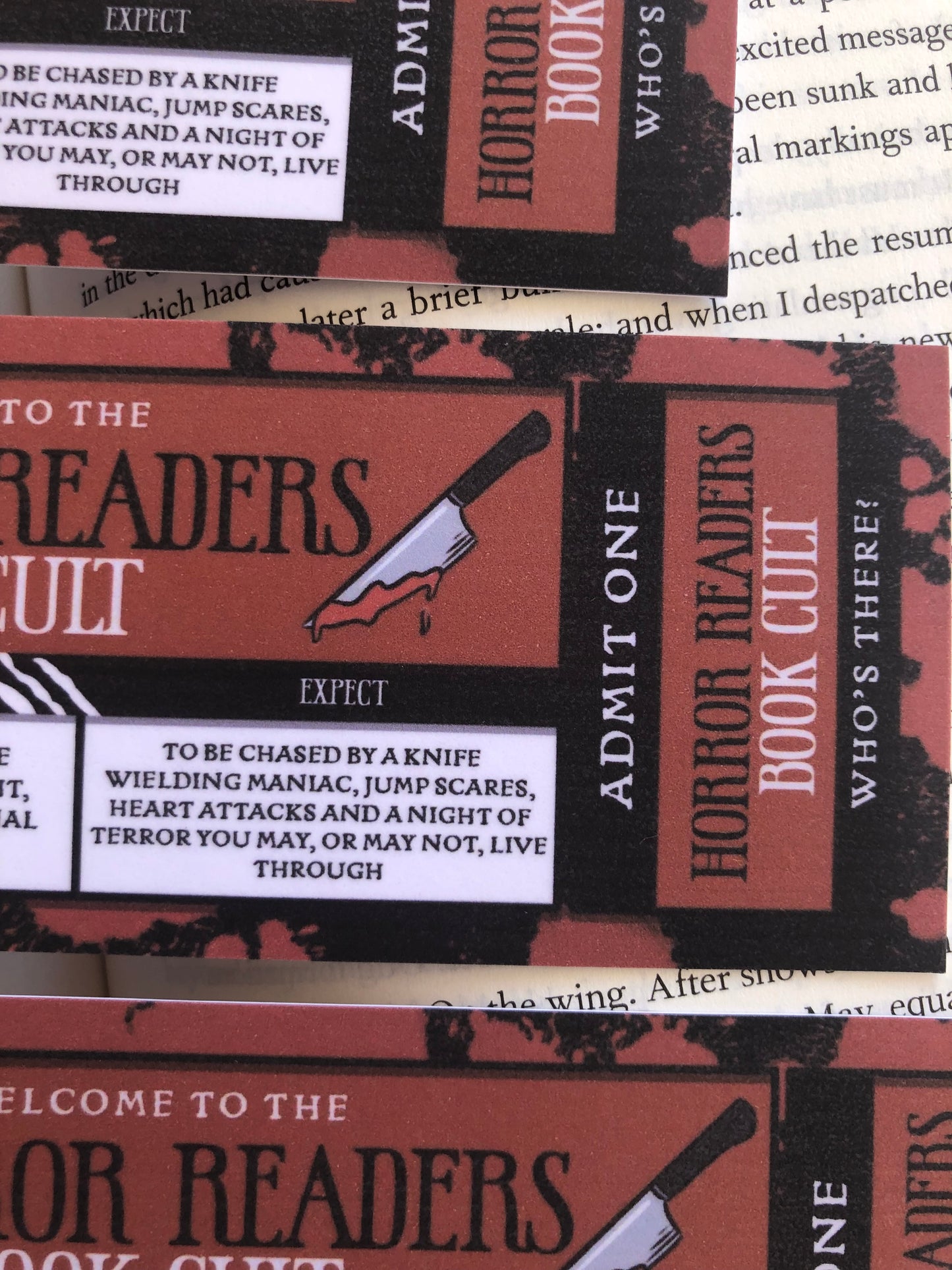 Horror Readers Book Cult - Bookmark