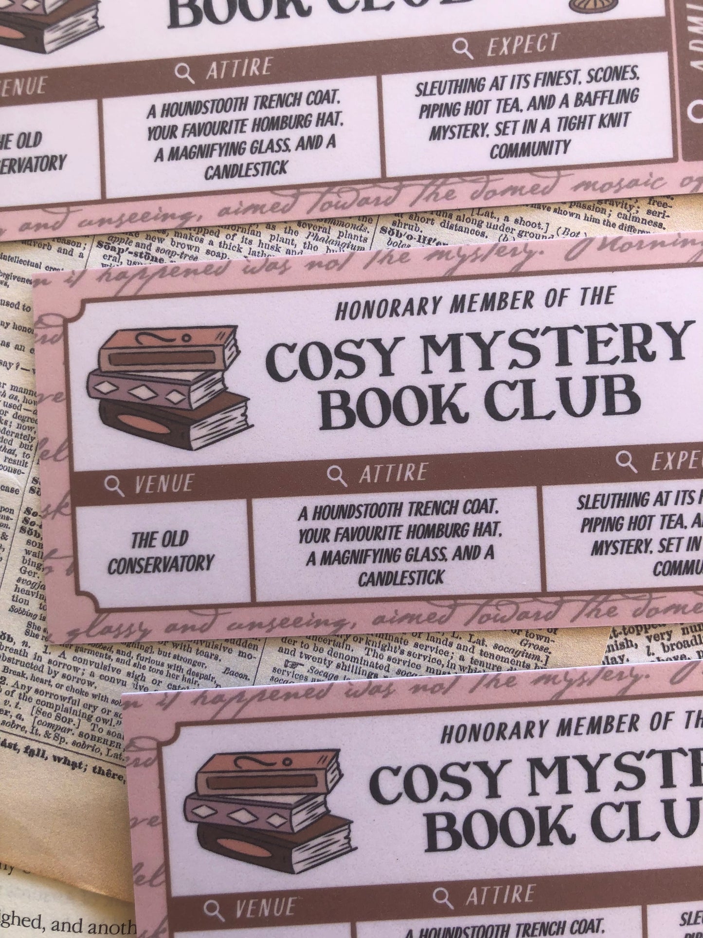 Cosy Mystery Book Club - Bookmark