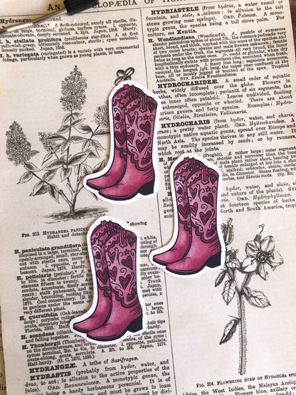 Cowboy Boots Collection - Vinyl Stickers