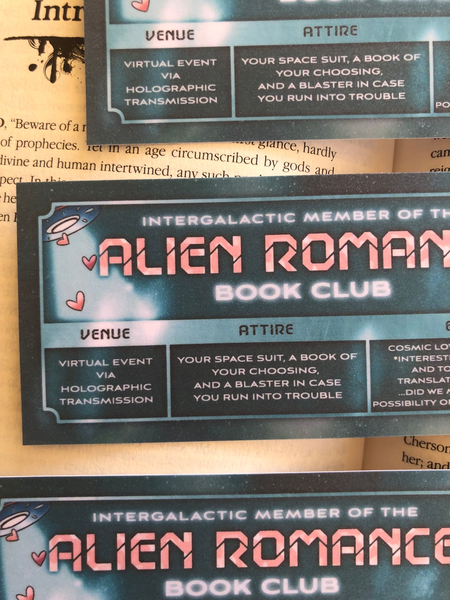 Alien Romance Book Club - Bookmark