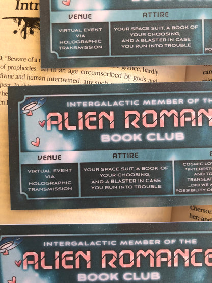 Alien Romance Book Club - Bookmark