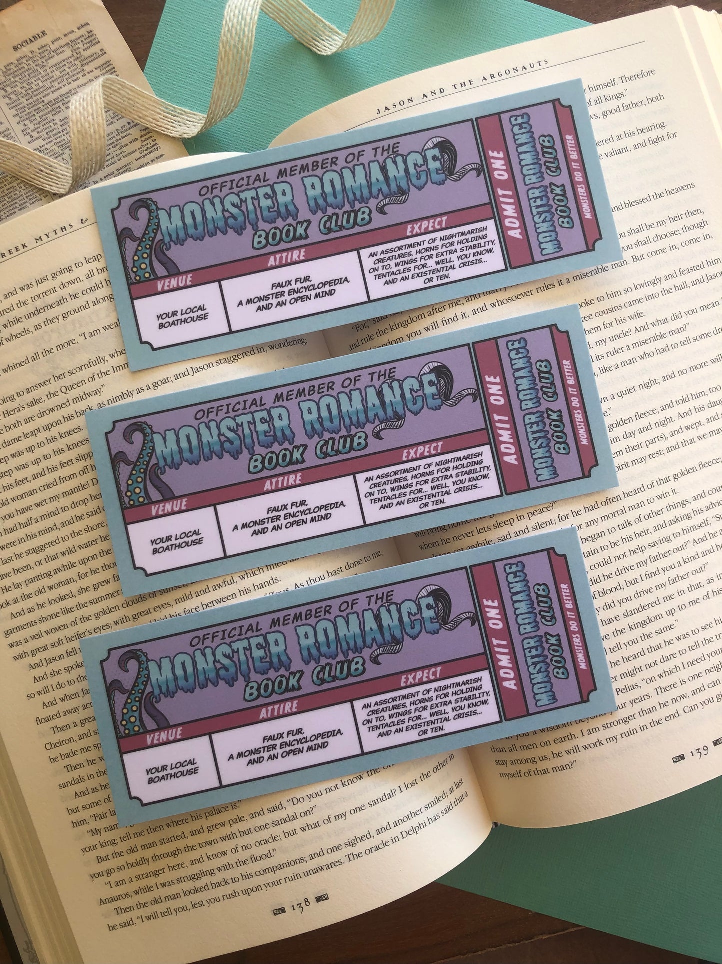 Monster Romance Book Club - Bookmark