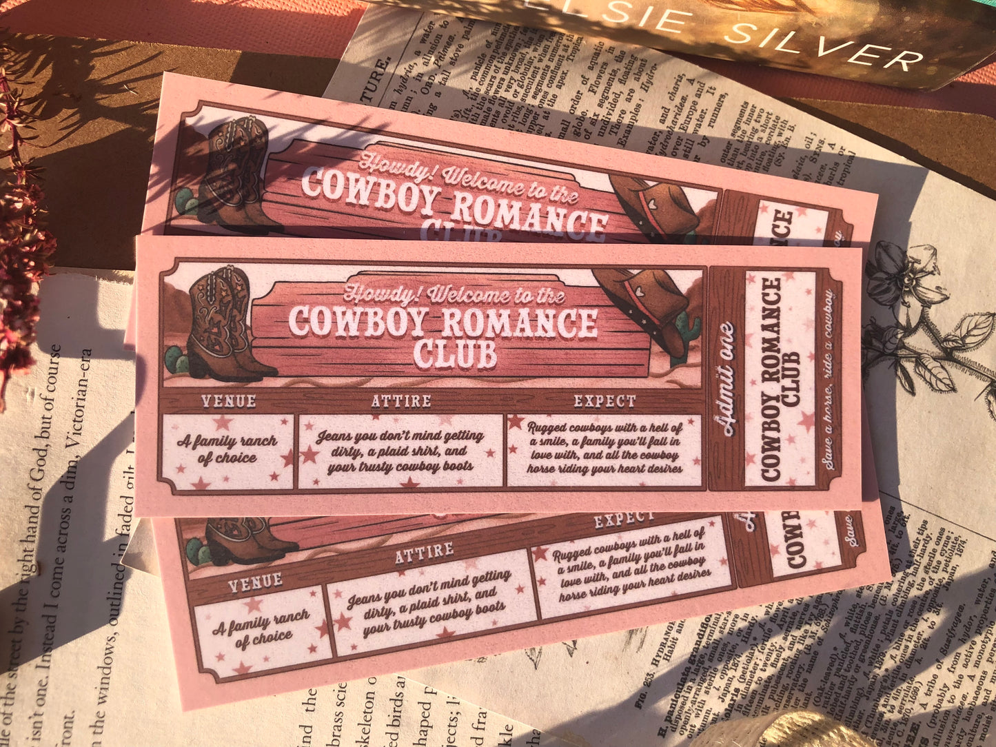 Cowboy Romance Club - Bookmark