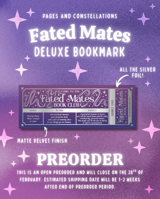 *Preorder* Fated Mates Book Club: Deluxe Edition - Foiled Bookmark
