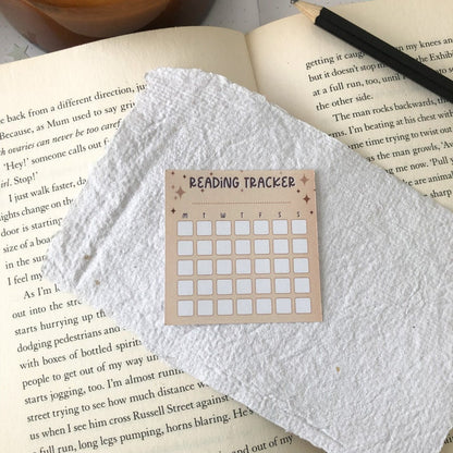 Monthly Reading Habit Tracker (Set of 6) - Reading Journal Stickers