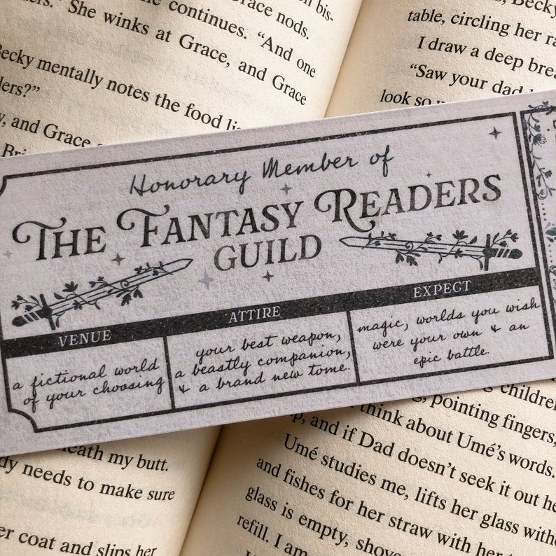 Fantasy Readers Guild - Ticket Bookmark