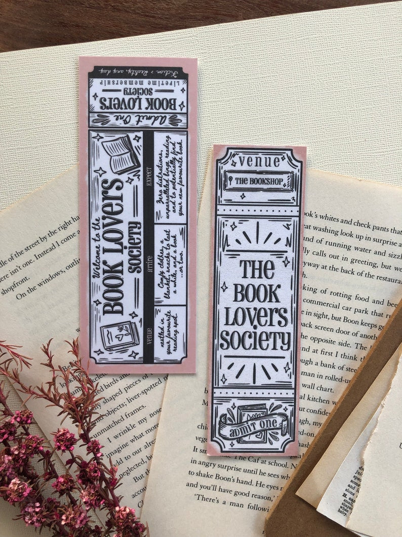 Book Lovers Society - Bookmark