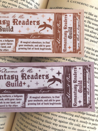 Romantasy Readers Guild - Bookmark