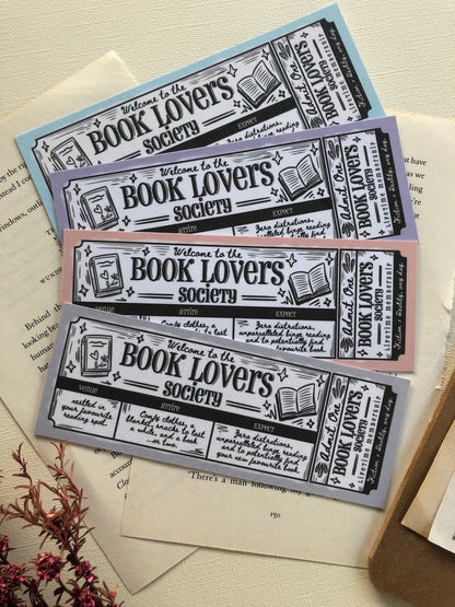 Book Lovers Society - Bookmark