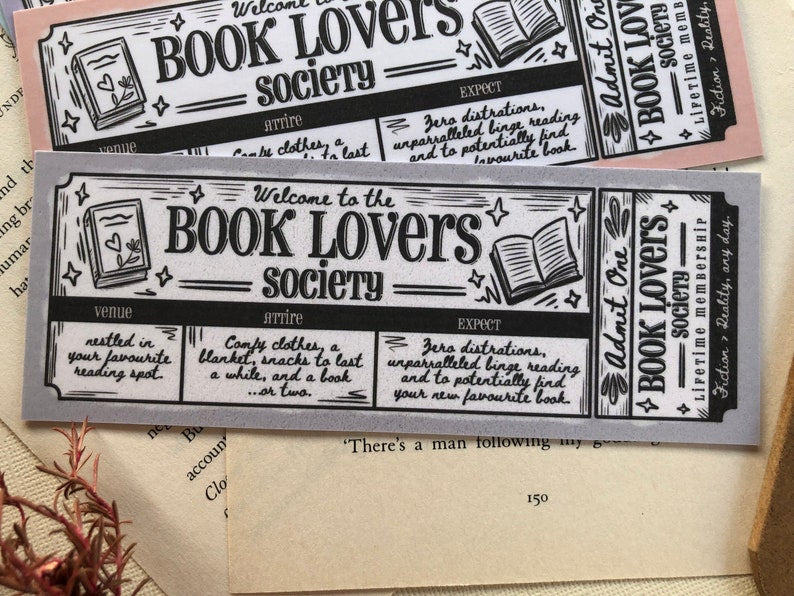 Book Lovers Society - Bookmark