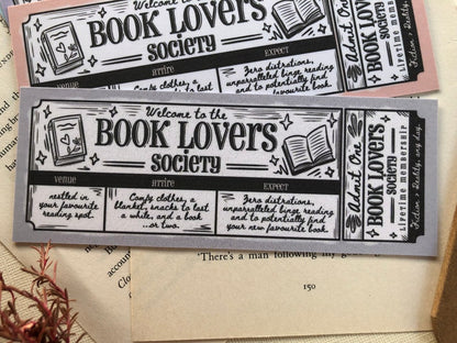 Book Lovers Society - Bookmark